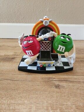 VINTAGE Mars Rock'n'Roll Jukebox Dancing M&M's Candy Nut Dispenser M Ms M&M